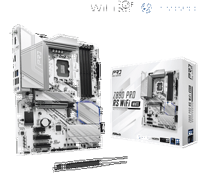 ASRock Z890 Pro RS WiFi White Mainboard, Sockel LGA 1851, Intel Z890, ATX, DDR5-90-MXBQC0-A0UAYZ